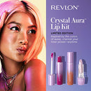 Revlon Crystal Aura Collection Lip Kit, Limited Edition Lipstick and Lip Oils, Pack of 3, Multicolor REVLON
