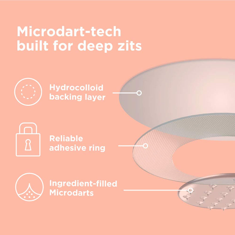 KILLA™ Kit by ZitSticka, translucent pimple patch for deep, early-stage zits, 4 pack ZitSticka