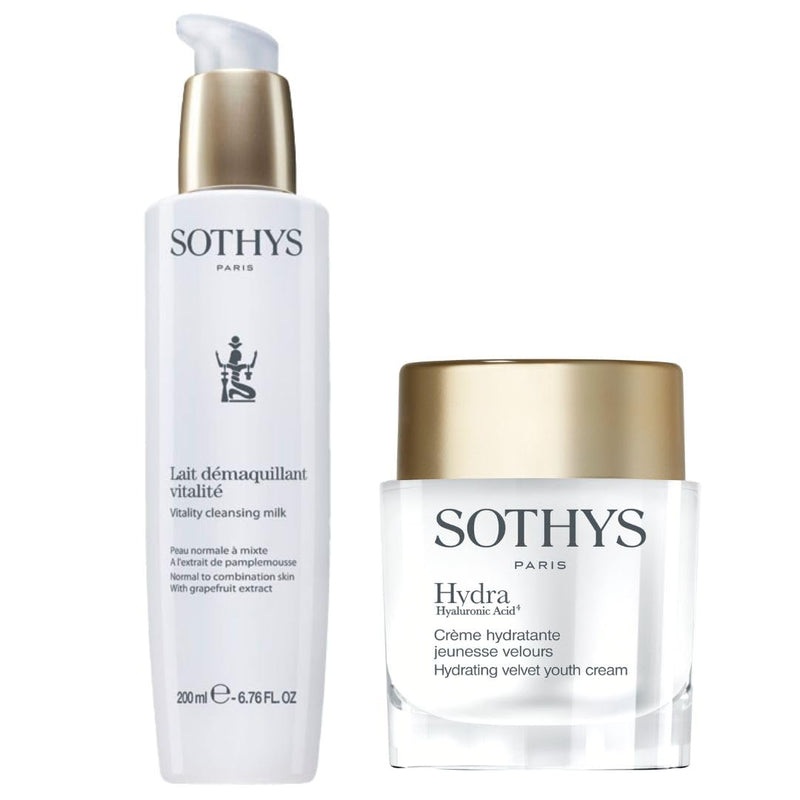 SOTHYS Hydration Set: Cleansing Milk & Youth Cream for Radiant, Youthful Skin Infinity Warehouse