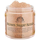 Brown Sugar Scrub, Organic Exfoliating Face & Body Scrub, Revitalizing Sugar Scrubs for Women, Gentle Exfoliating Formula with Shea Butter, Vitamin E and Arnica Extract, 10 oz White Naturals