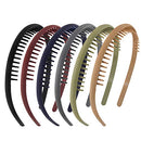 Yeshan Plastic Teeth headbands for Women Multicolors Non-slip Tooth Comb Headbands Hair Hoops Soft Hair Accessories,Pack of 6 Yeshan