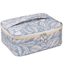 Travel Makeup Bag Large Cosmetic Bag Makeup Case Organizer for Women and Girls (Leaf) Narwey