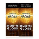 John Frieda Brilliant Brunette Luminous Hair Glaze, Color Enhancing Glaze, Designed to Fill Damaged Areas for Smooth, Glossy Brown Color, 6.5 Ounce (Pack of 2) John Frieda