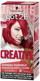 Got2b Creative Semi-Permanent Hair Color, 092 Luscious Red Got2B