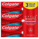 Colgate Optic White Advanced Teeth Whitening Toothpaste, Icy Fresh, 3.2 Oz, 3 Pack Colgate