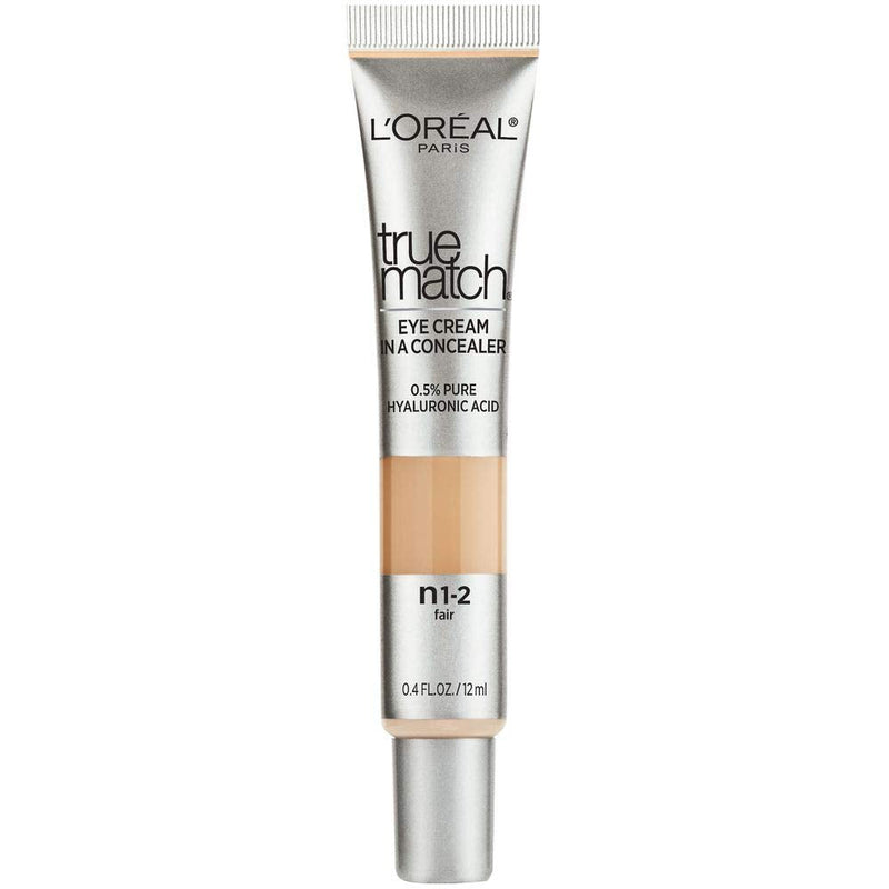 L'Oreal Paris True Match Eye Cream in a Concealer, Fair N1-2, 0.4 Fl Oz L'Oreal Paris Store