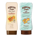 Hawaiian Tropic SPF 30 Broad Spectrum Sunscreen and After Sun Pack with 8oz Sheer Touch Moisturizing Sunscreen Lotion and 6oz Silk Hydration Weightless After Sun Lotion Hawaiian Tropic