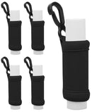 Chapstick Holder Keychain – Lip Balm Sleeve – Premium Neoprene with Key Chain Clip – Perfect for Chap Stick or Lip Gloss (Black, 5 Pack) Benko