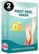 Foot Peel Mask - Vitamins Feet Peeling Mask 2 Pack - Dermatologically Tested, Cracked Heel Repair, Dead Skin Remover for Baby Soft Feet - Exfoliating Peel Natural Treatment by Plantifique PLANTIFIQUE Store