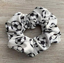 Sportybella Soccer Scrunchie, Soccer Hair Accessories, Premium Velvet No Crease Soccer Hair Scrunchies Gift for Girls Sportybella