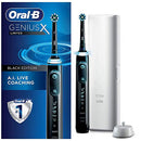 Oral-B Genius X Limited, Electric Toothbrush with Artificial Intelligence, 1 Replacement Brush Head, 1 Travel Case, Midnight Black Oral-B