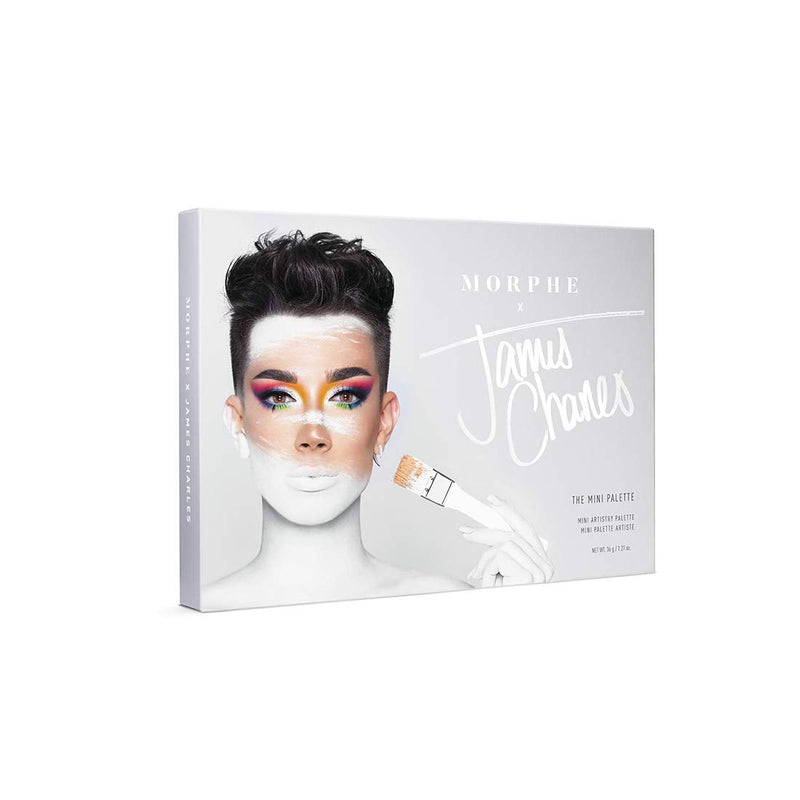 Morphe x James Charles The Mini Palette - 39 Eyeshadows and Pressed Pigments - Perfect for On-The-Go Glam - Matte, Metallic, and Shimmer shades MORPHE