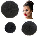 Styla Hair 3 Piece Donut Hair Bun Maker (1 Small, 1 Medium, 1 Large) Easily Create Updo’s, Ballet Bun, Messy Buns & more! Reusable for Work, School, Yoga, Parties, & more! (Black) Styla Hair
