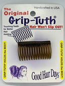Good Hair Days The Original Grip-Tuth Hair Combs, Set of 2, 40163 Shorty 1 3/4" Wide Good Hair Days Store