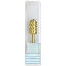 USA Pana 3/32" Safety Nail Carbide - Smooth Round Top Large Barrel Head for Electric Dremel Drill Machine - Grit Size: (4XC, 3XC, 2XC, XC, C, M, F, XF) (Triple Coarse (3XC) GOLD) PANA