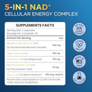NAD+ Supplement with 500mg NR, Resveratrol, CoQ10, PQQ- 5-in-1 NAD Formula |NMN Supplement Alternative|NAD Resveratrol Support Cellular Energy & Healthy Aging-Made in USA-60 Capsules Infinity Warehouse