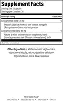 Isagenix Recharge NAD - Cellular Detox, Comprehensive Healthy Aging, and Energy Support - 1 Bottle - 60 ct Targeted Release Capsules Infinity Warehouse