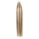 40 PCS 18 Inches Remy Tape In Hair Extensions Invisible Seamless Skin Weft Human Hair Double Side Rooted Tape In Hair Extensions Highlight Straight For Women (100g,