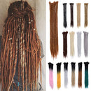 20" Dreadlock Extension Ombre For Hip-Hop Synthetic Heat Resistant Faux Locs Dread Reggae Extension Twist Braiding Faux Locs Crochet For Man Women (15strands/3packs,light auburn) S-noilite