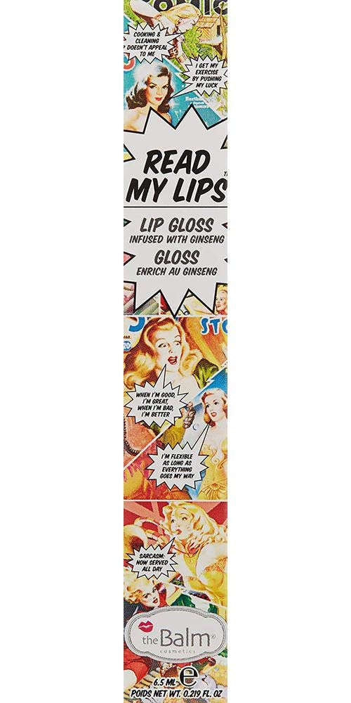 Read My Lips Lip Gloss, Hubba Hubba, Highly-Pigmented, Ultra Moisturizing theBalm
