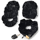 Velvet Scrunchies With Pocket Zipper Hair Ties for Women Big Vsco Girl Stuff Scrunchy Hidden Hair Scrunchie Ponytail Holder Elastic Bands Gift for Friend Ivyu