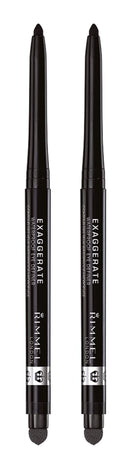 Rimmel London exaggerate auto waterproof eye definer in blackest black, 2 Count Rimmel