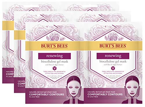 Burt's Bees Renewing Biocellulose Gel Face Mask, Rose Burt's Bees
