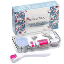 Derma Roller Kit 6 in 1 for Microneedling Face and Body, Titanium Needles 0.20, 0.25, 0.3mm length, Microneedle Roller for Home Use, Face Roller, Microdermabrasion, Safe for Beginners, Cosmetics INOTKA