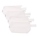 Augbunny 100% Cotton 16oz Heavy Duty Multi-Purpose Canvas Zipper Cosmetics Makeup Travel Toiletry Organizing Pouch 4-Pack Augbunny