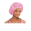 Stay On Satin Anti-Breakage Drawstring Bonnet (Pink) Stay On Satin