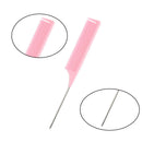 Rat Tail Combs Hair Comb : 3Pcs Teasing Comb for Women,Steel Pin Rat Tail Carbon Fiber Heat Resistant Teasing Combs with Stainless Steel Pintail ，Salon Styling Combs (Pink) NEW TREE