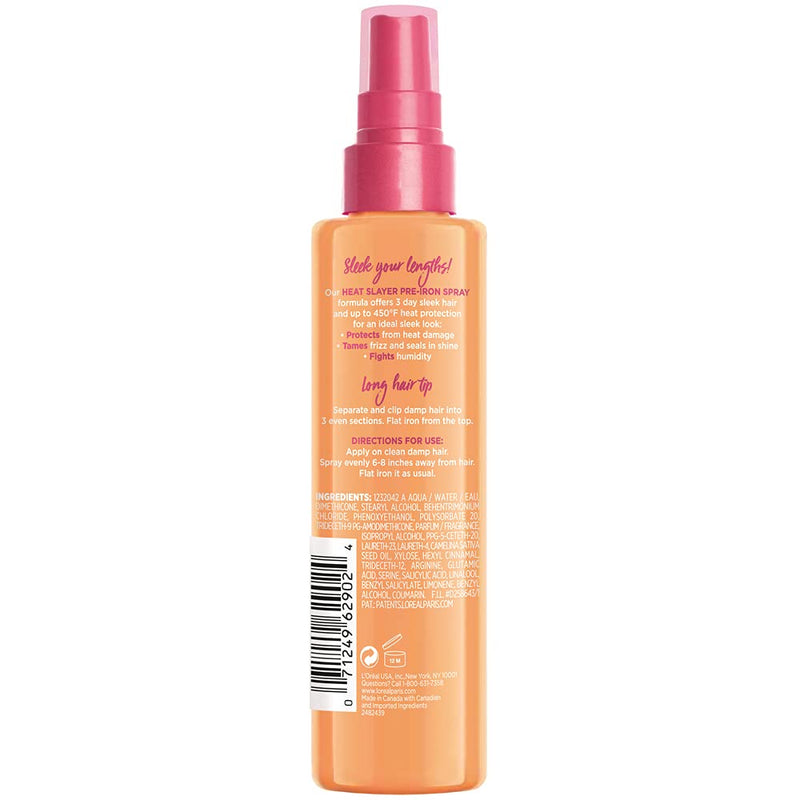 L'Oreal Paris Elvive Dream Lengths Heat Slayer Pre-Iron Spray Leave-In, 4.4 Ounce L'Oreal Paris