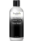 TruSkin Charcoal Face Wash, Anti Aging Facial Cleanser with Activated Coconut Charcoal, Reishi and Astragalus Root for Men and Women, 4 fl oz TruSkin Naturals