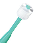 Brilliant Baby Toothbrush by Baby Buddy - for Ages 4-24 Months, BPA Free Microfiber Bristles Clean All-Around Mouth, Kids Love Them, Mint, 1 Count, Green (00572M) Brilliant