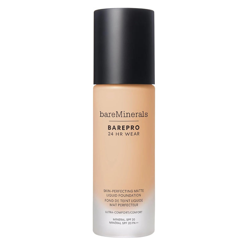 bareMinerals Barepro Performance Wear Liquid Foundation SPF 20, Breathable Makeup for Face, Full Coverage, 24HR Wear, Natural Matte Finish, Vegan Infinity Warehouse