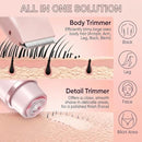 Bikini Trimmer for Women-2 in 1 Dual Head Bikini Shaver & Body Shaver,IPX7 Cordless & Waterproof Electric Shaver Wet & Dry Use,Painless Hair Removal,Ceramic Blade, Ultra Low Silent(Blue) Infinity Warehouse