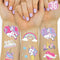 xo, Fetti Unicorn Party Supplies Temporary Tattoos for Kids - 36 Glitter Styles | Unicorn Party Favors and Birthday Decorations + Halloween Costume xo, Fetti
