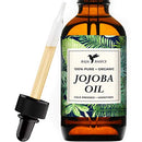 Jojoba Oil by Baja Basics, Organic, 100% Pure, Cold Pressed For Moisturizing Skin, Hair and Cuticles 1oz Baja Basics