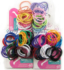 Goody Ouchless Medium Hair Elastics 2mm, 40-Count Card (Pack of 3) GOODY