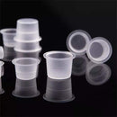 Disposable Tattoo Ink Cups- 500pcs Plastic Disposable Tattoo Ink Cups For Tattoo Permanent Makeup Container Cap Tattoo Accessory,Tattoo Ink,Tattoo Supplies,Tattoo Kits (