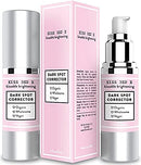 Kiss Red E Dark Spot Remover Corrector Cream for Face and Body. Men and Women Made in USA Hyaluronic-Acid, Green Tea Extract 1 OZ Kiss Red E