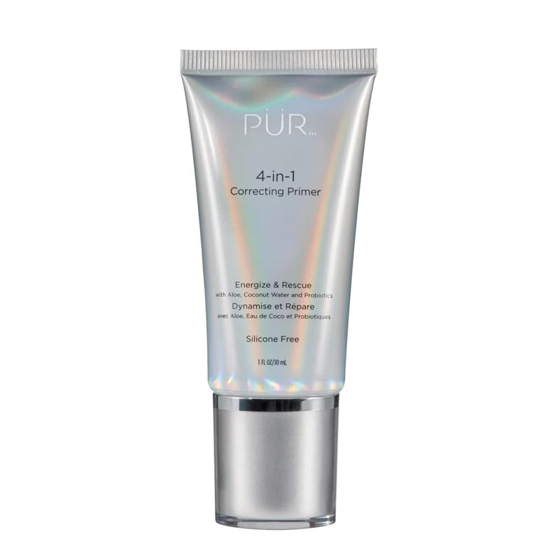 PUR Beauty 4-in-1 Correcting Primer, Energize & Rescue - Primer for Face Before Makeup - Face Makeup for Women - Silicone-Free Hydrating Make Up Helps Reduce Redness, 1 Fl Oz Infinity Warehouse