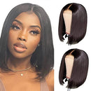 Short Bob Human Hair Wigs 4x4 Lace Closure Wigs Brazilian Bob Straight Lace Front Wigs Human Hair Straight Bob Wigs for Black Women Pre Plucked with Baby hair (14 inch, 150% Density) CAITLYN