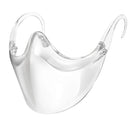 Transparent_Face_Mask, Clear Combine Plastic Reusable Clear Face Bandanas, Upgraded Breathable, Visible Expression, for Adults (No Fogging 1 pcs) shuang qing