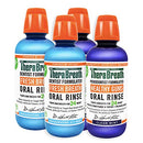 TheraBreath Fresh Breath Oral Rinse, ICY Mint, 16 Ounce Bottle (Pack of 2) and 24 Hour Healthy Gums Periodontist Formulated Oral Rinse, 16 Ounce (Pack of 2) TheraBreath