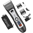 xtava Pro Cordless Hair Clippers and Beard Trimmer - 4.5 Hour Long Life Battery, LCD Display, Titanium and Ceramic Blades - Includes Length Guide Combs, Storage Bag, and Charging Adapter xtava