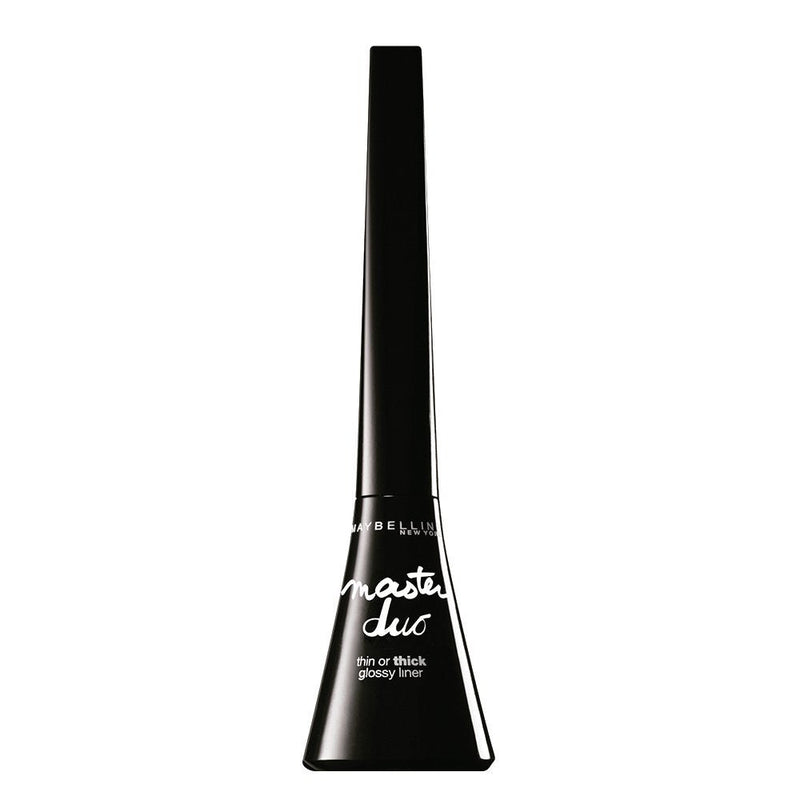 Maybelline New York Eye Studio Master Duo Glossy Liquid Liner, Black Lacquer, 0.05 Fluid Ounce Maybelline New York