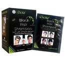 10 PCS Dexe Black Hair Shampoo Instant Hair Dye for Men Women Black Color - Simple to Use - Hair Dye Permanent - Last 30 days - Natural Ingredients, Black Hair Dye Shampoo Great Choice for Woman&Man ECOFAN