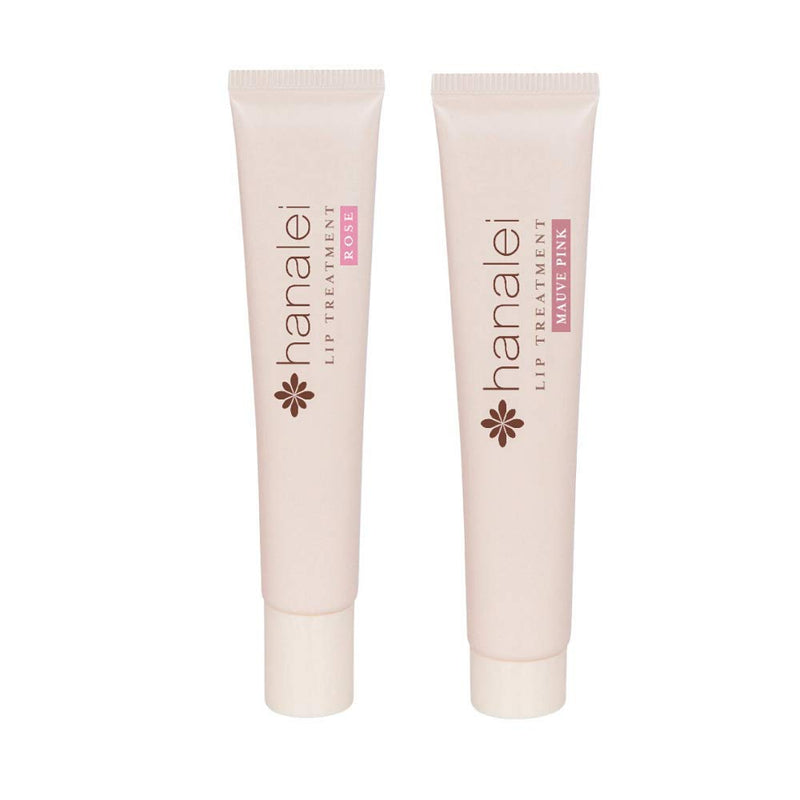Hanalei Lip Treatment Bundle (Rose and Mauve Pink) | Made with Kukui Oil, Shea Butter, Agave, and Grapeseed Oil, Soothe Dry Lips (Cruelty free, Paraben free) Hanalei
