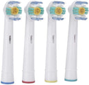 Replacement Brush Heads Compatible with Oral-B-Braun– 3D White - Pack of 4 Generic Electric Toothbrush Replacement Heads GRANDIOSI